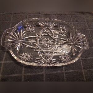 Elegant Clear Glass Serving Dish